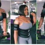 Chioma, Davido's girlfriend, flaunts her figure and showcases her fitness program, and Nigerians respond.