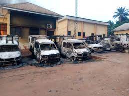 In Anambra hoodlums set fire to the EEDC Ogidi station