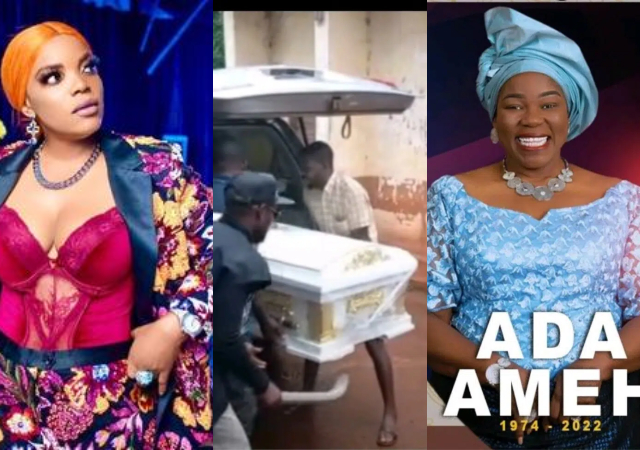 Actress Empress Njamah shares heartbreaking videos from Ada Amehs burial 1
