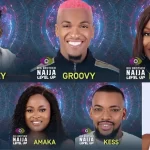 Chizzy Daniella Modella Kess Pharmsavi Amaka and Groovy are among the people HoH Eloswag nominates. due to a potential eviction
