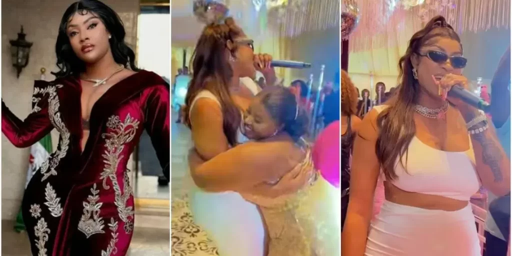 Bride nearly tears up when Angela Okorie unexpectedly graces her wedding and sings song -VIDEO