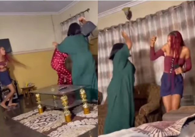 Mother releases the fury of hell as daughter makes her believe she’s pregnant for married man (video)