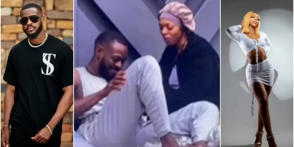 #BBTitans: “Why is your manhood hard” – Khosi quizzes Yemi as she reaches out for it, he responds -VIDEO