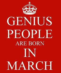 males and females born in the month of March